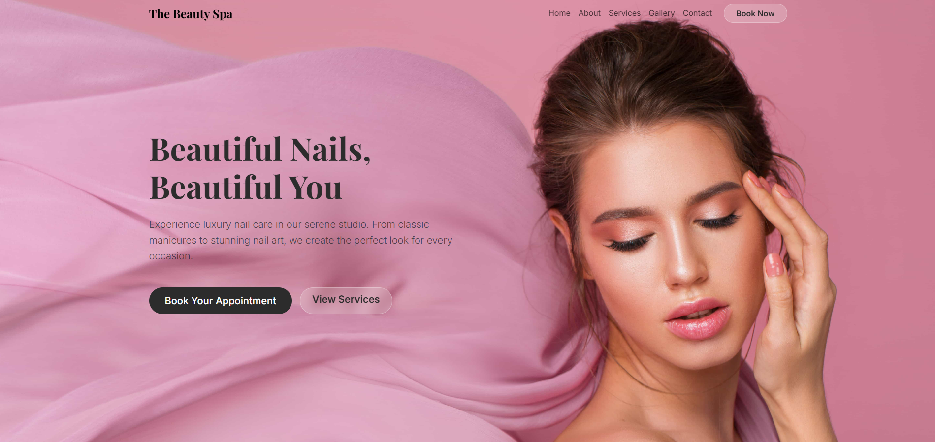Salon Website Template 069